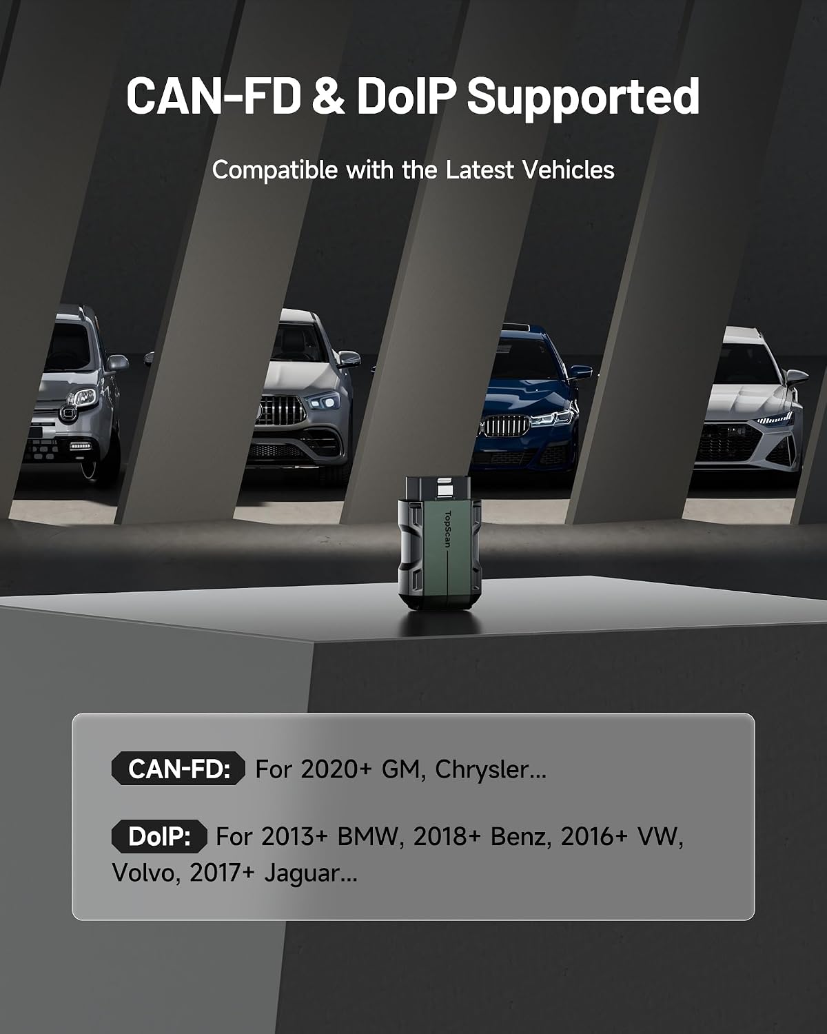 TOPDON TopScan Master Bluetooth OBD2 Scanner – Bidirectional All-System Diagnostic Tool for iOS/Android, 30+ Resets, FCA AutoAuth, CAN-FD/DoIP