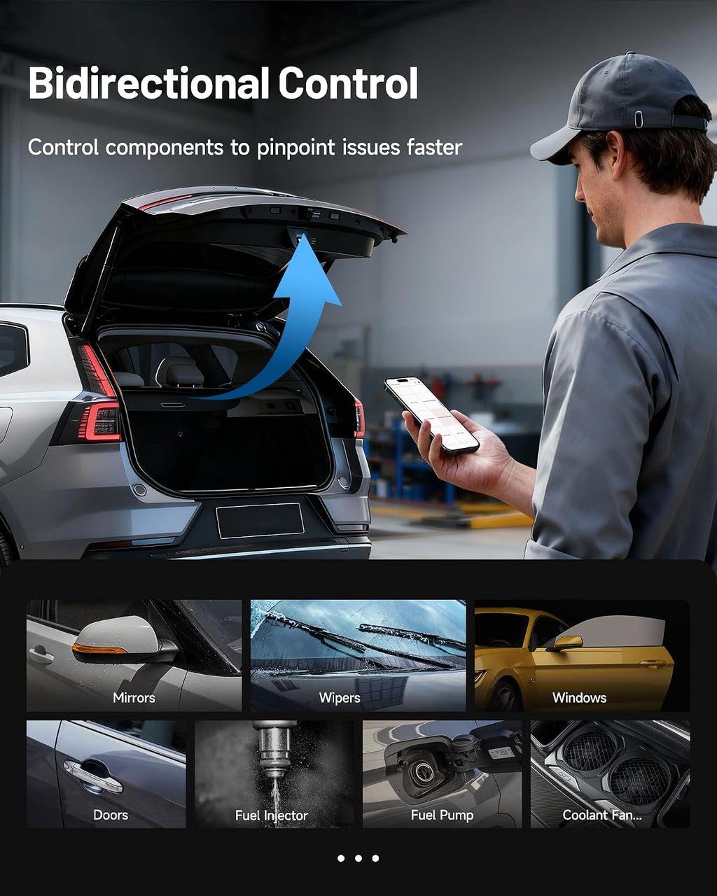 TOPDON TopScan Pro Bluetooth OBD2 Scanner – Bidirectional All-System Diagnostic Tool for iOS/Android, 13+ Resets, FCA AutoAuth, CAN-FD, AI Repair Assistant
