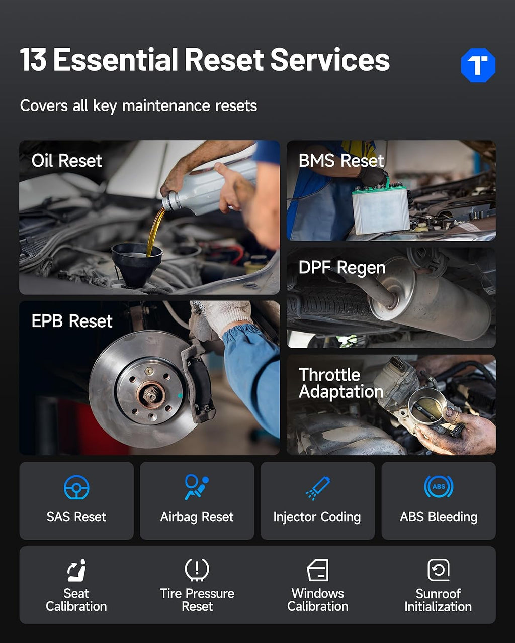 TOPDON TopScan Pro Bluetooth OBD2 Scanner – Bidirectional All-System Diagnostic Tool for iOS/Android, 13+ Resets, FCA AutoAuth, CAN-FD, AI Repair Assistant