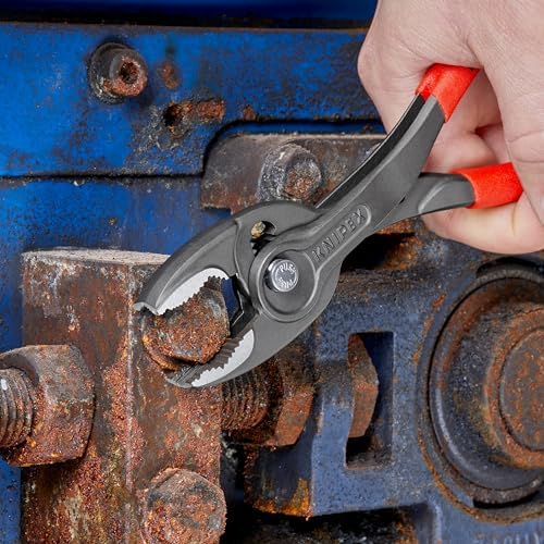 KNIPEX Tools 00 20 06 US4 3 Pc TwinGrip Pliers Set, Plastic Dipped (6, 8, 10)