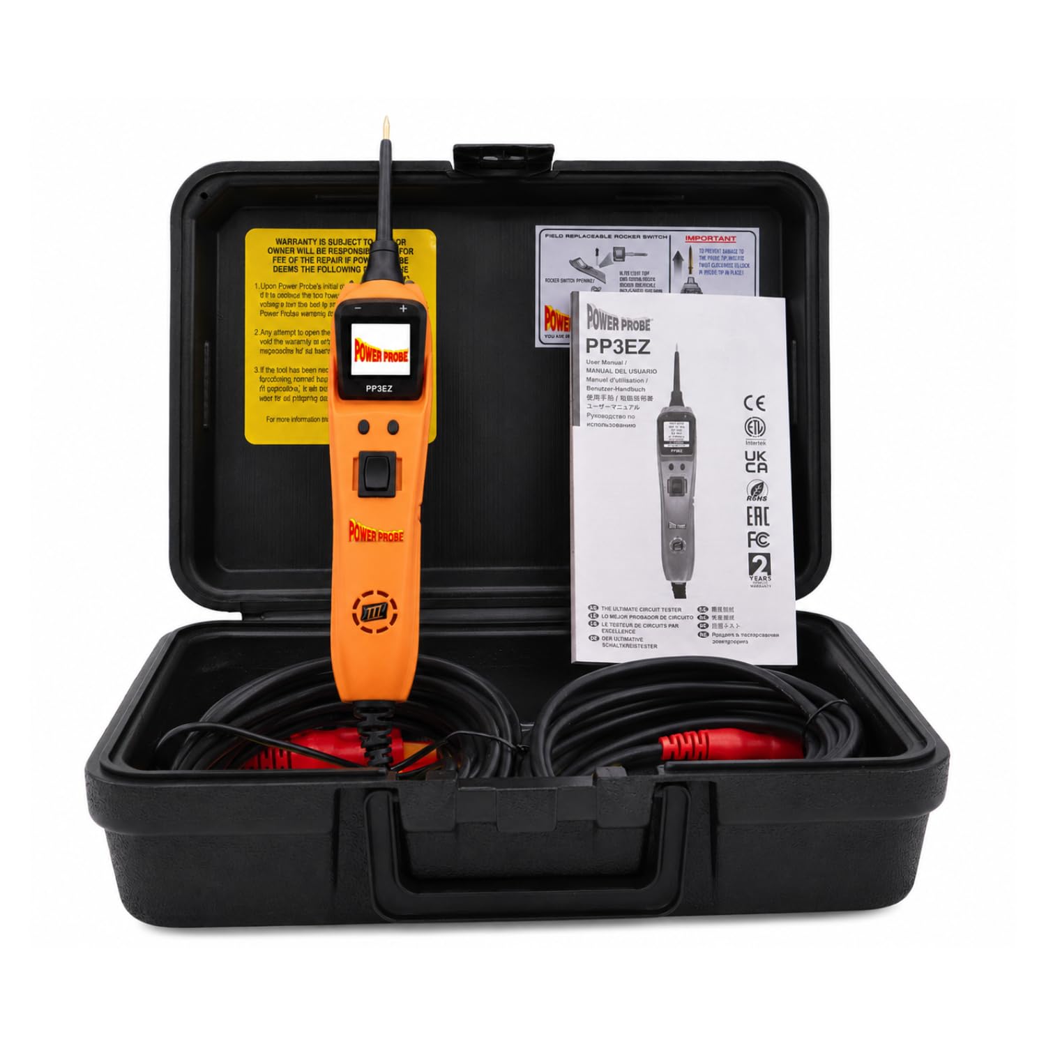 Power Probe 3EZ Circuit Tester with Case & Accessories (PP3EZORGAS)