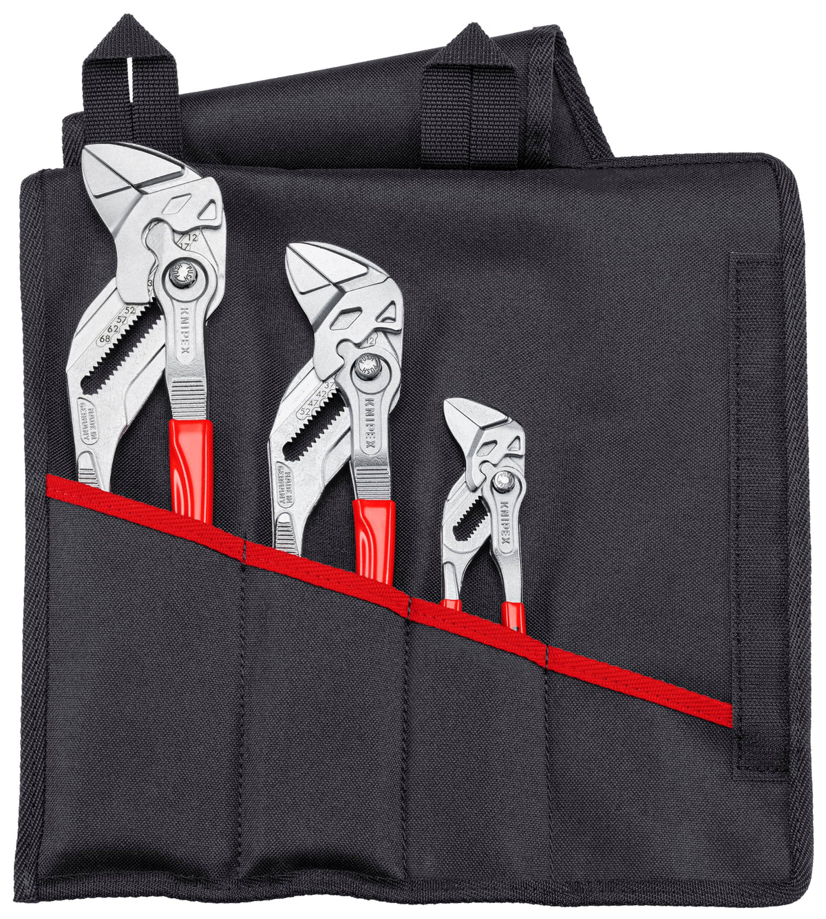 KNIPEX Tools 00 19 55 S7 3 Pc Pliers Wrench Set in Tool Roll