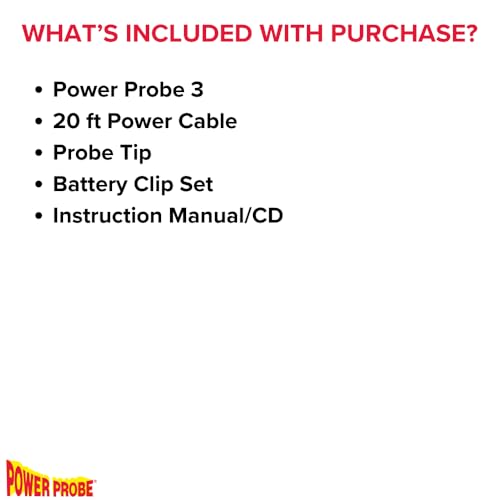 Power Probe 3 Circuit Tester, Supplies Power & Ground (PP3CSRED)