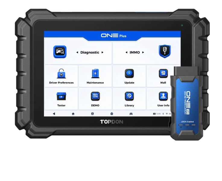 BUY 1, GET 2 FREE — includes BTMobile ProS + TopScan | TOPDON ONE Plus Professional Diagnostic Scan Tool - ECU Programming & Coding, Bidirectional, 50+ Resets, J2534/DoIP/CAN FD, Topology Mapping