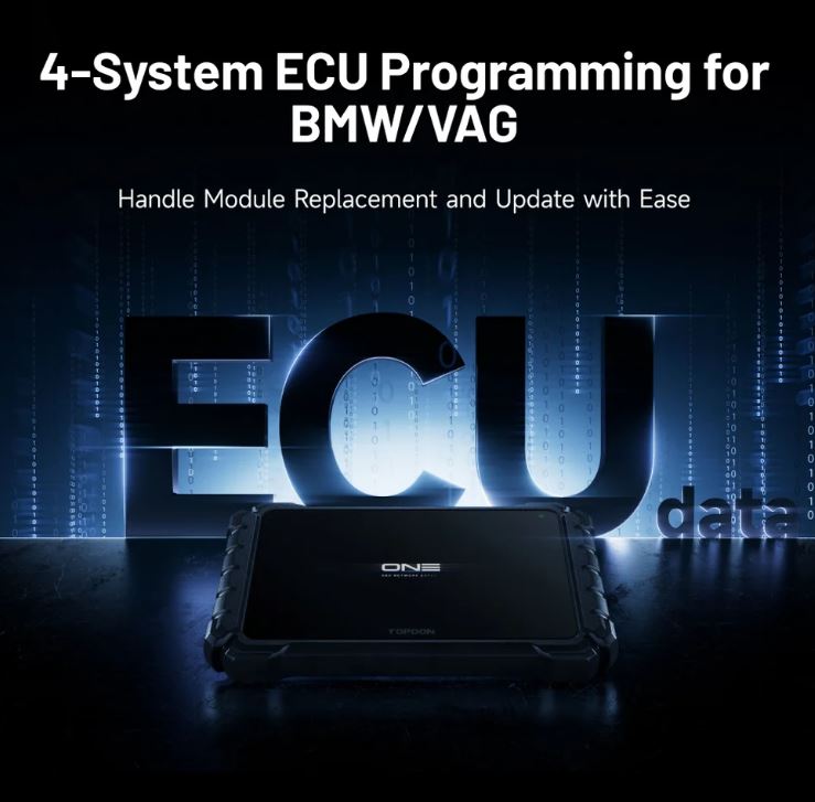 BUY 1, GET 2 FREE — includes BTMobile ProS + TopScan | TOPDON ONE Plus Professional Diagnostic Scan Tool - ECU Programming & Coding, Bidirectional, 50+ Resets, J2534/DoIP/CAN FD, Topology Mapping